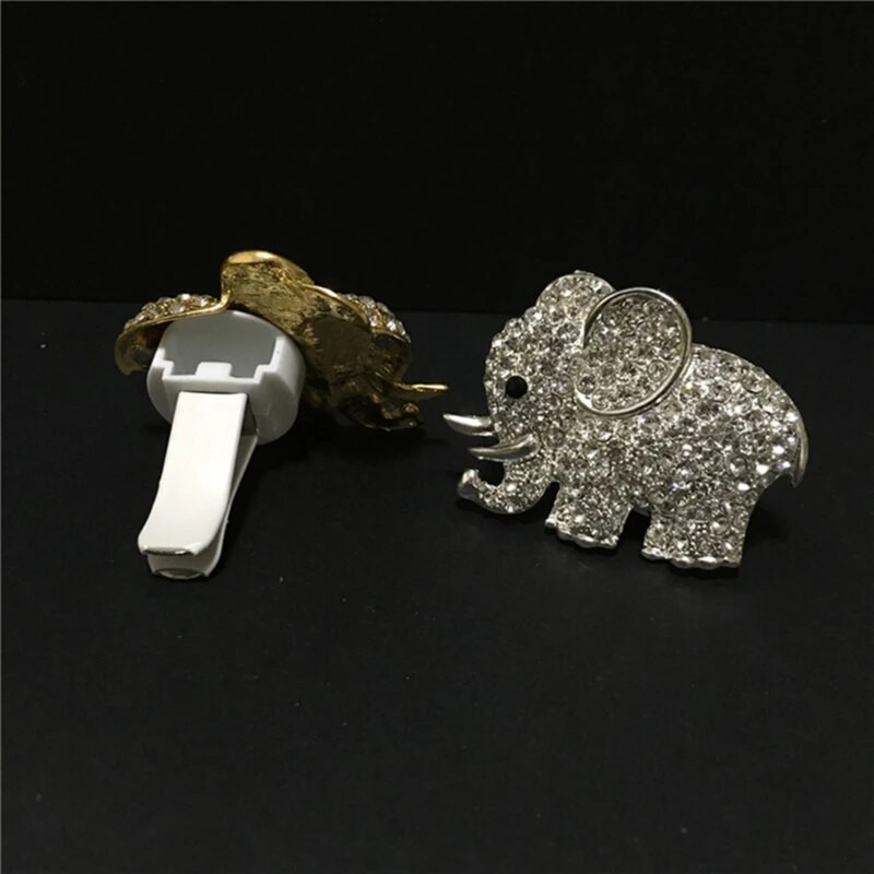 Diamond Crystal Elephant Car Gaisa Kondicionieris Gaisa Izplūdes Smaržu Klips Auto Salona Apdare