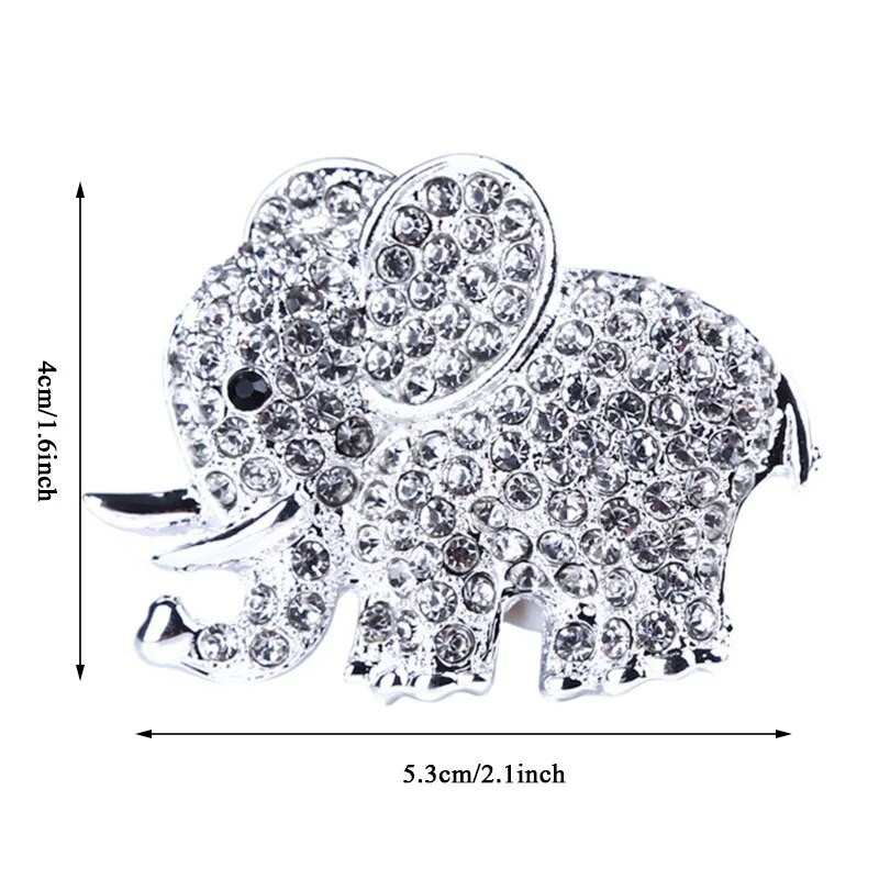 Diamond Crystal Elephant Car Gaisa Kondicionieris Gaisa Izplūdes Smaržu Klips Auto Salona Apdare