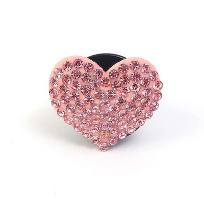 Automašīnas gaisa kondicionieris Love Heart smaržu klipsis Dekorācijas gaisa izvads Dimants Rhinestone Bling Decor Love Forma Aromterapijas klips