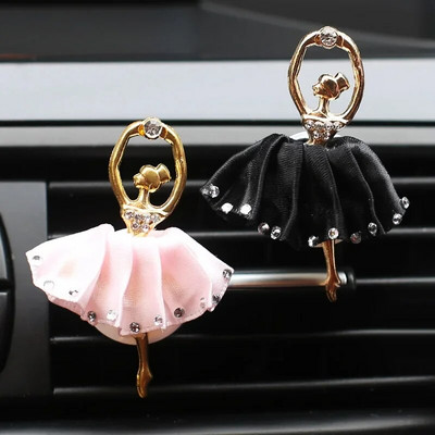 Ballet Girl Car Perfume Clip Air-conditioning Outlet Perfume Clip Ballerina Girl Freshener Fragrance Clip Car Decor Accessories