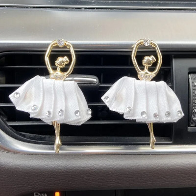 Ballet Girl Car Smaržu Clip Gaisa kondicionētājs Outlet Smaržu Spraude Balerina Girl Atsvaidzinātājs Smaržas Spraude Automašīnu dekoru Aksesuāri