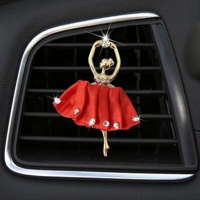 Ballet Girl Car Smaržu Clip Gaisa kondicionētājs Outlet Smaržu Spraude Balerina Girl Atsvaidzinātājs Smaržas Spraude Automašīnu dekoru Aksesuāri