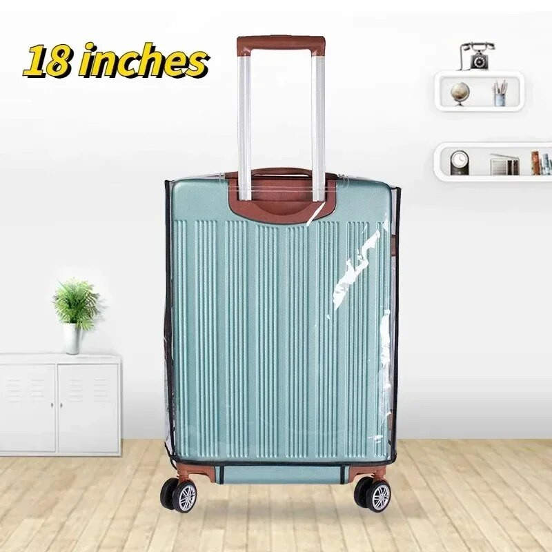 18-30 collu bagāžas caurspīdīgs putekļu necaurlaidīgs aizsargsomu ceļojumu bagāžas pārsegs, ūdensnecaurlaidīgs bagāžas aizsargslānis