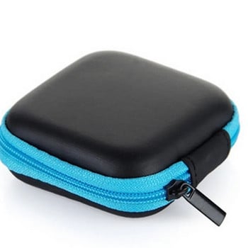 Мини преносима чанта за слушалки EVA портмоне за монети Калъф за слушалки USB кабел Кутия за съхранение Портфейл Чанта за носене Аксесоар за слушалки