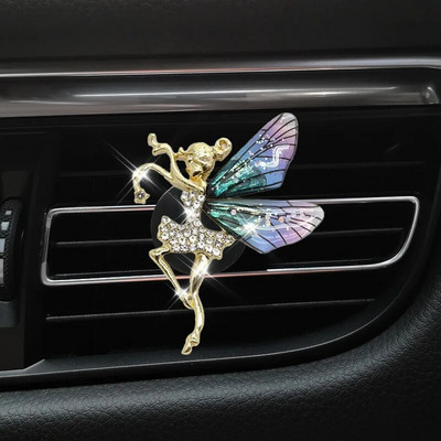 Meiteņu auto gaisa kondicionieris, smaržu klipsis Izsmalcināts dekors Cute Aksesuāri Viss automašīnām Piederumi sieviešu automašīnai