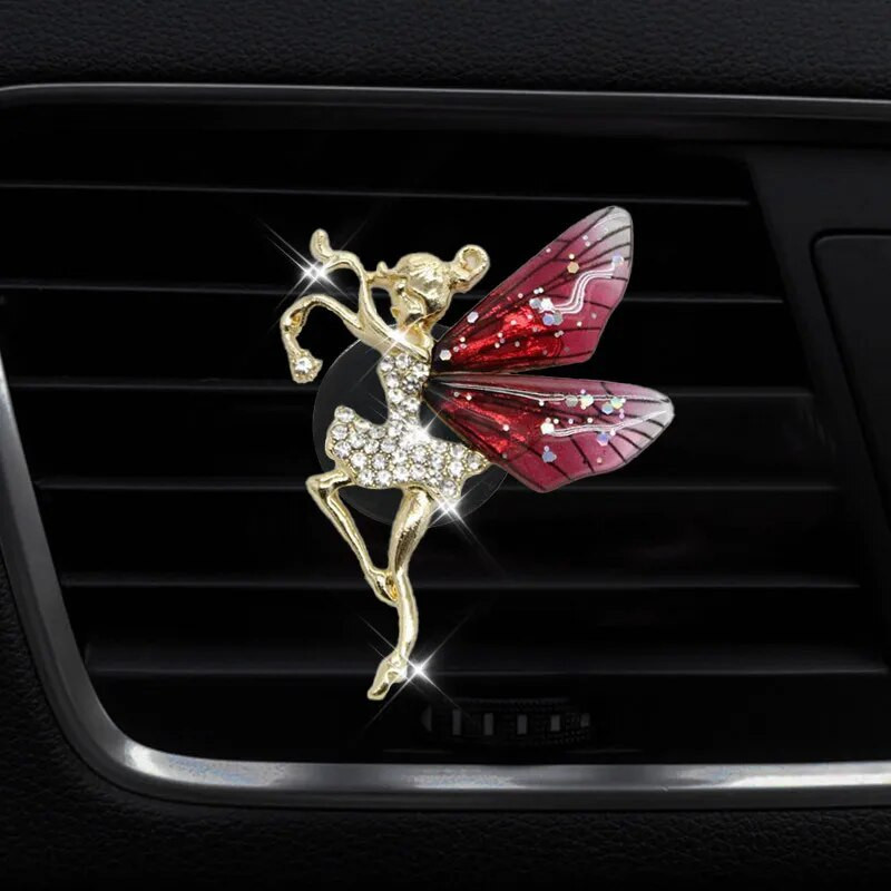 Meiteņu auto gaisa kondicionieris, smaržu klipsis Izsmalcināts dekors Cute Aksesuāri Viss automašīnām Piederumi sieviešu automašīnai