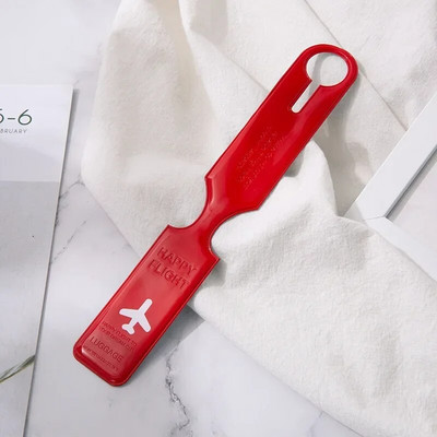 PVC lentes bagāžas birkas iekāpšanas karte Pārnēsājama reģistrēta piekarināma bagāžas soma Pretnozaudēšanas etiķetes identifikācijas etiķete Ceļojumu piederumi