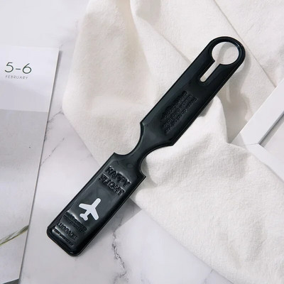 PVC lentes bagāžas birkas iekāpšanas karte Pārnēsājama reģistrēta piekarināma bagāžas soma Pretnozaudēšanas etiķetes identifikācijas etiķete Ceļojumu piederumi