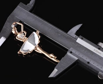 Κορεατική έκδοση του κοσμήματος υψηλής τεχνολογίας χονδρικής μόδας κρυστάλλινο γυαλί μπαλέτο κορίτσι καρφίτσα παιδικά κοσμήματα κροκόδειλου H1116