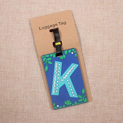 Creative Letter Ceļojumu piederumi Bagāžas etiķete Karikatūra Silikagela Čemodāna ID Adrese Turētājs Bagāžas Iekāpšanas Birkas Pārnēsājama etiķete