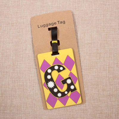 Creative Letter Ceļojumu piederumi Bagāžas etiķete Karikatūra Silikagela Čemodāna ID Adrese Turētājs Bagāžas Iekāpšanas Birkas Pārnēsājama etiķete