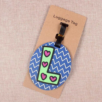 Creative Letter Ceļojumu piederumi Bagāžas etiķete Karikatūra Silikagela Čemodāna ID Adrese Turētājs Bagāžas Iekāpšanas Birkas Pārnēsājama etiķete