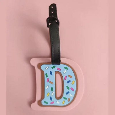 Creative Letter Ceļojumu piederumi Bagāžas etiķete Karikatūra Silikagela Čemodāna ID Adrese Turētājs Bagāžas Iekāpšanas Birkas Pārnēsājama etiķete