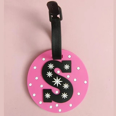 Creative Letter Ceļojumu piederumi Bagāžas etiķete Karikatūra Silikagela Čemodāna ID Adrese Turētājs Bagāžas Iekāpšanas Birkas Pārnēsājama etiķete