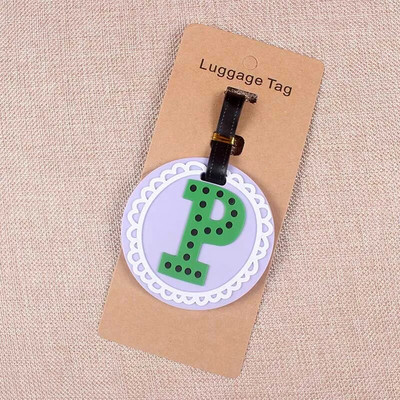 Creative Letter Ceļojumu piederumi Bagāžas etiķete Karikatūra Silikagela Čemodāna ID Adrese Turētājs Bagāžas Iekāpšanas Birkas Pārnēsājama etiķete