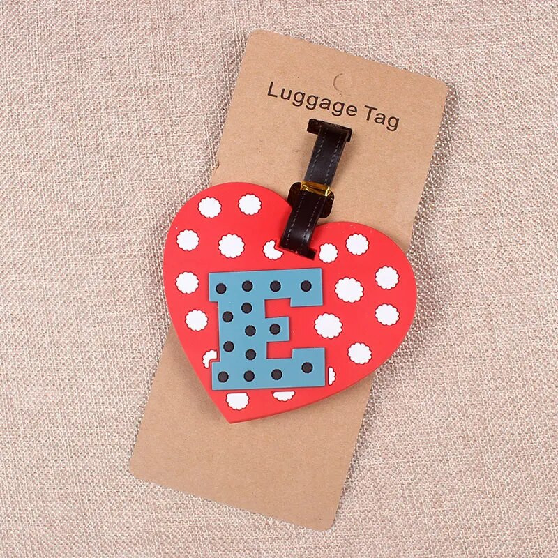 Creative Letter Ceļojumu piederumi Bagāžas etiķete Karikatūra Silikagela Čemodāna ID Adrese Turētājs Bagāžas Iekāpšanas Birkas Pārnēsājama etiķete
