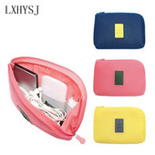 Ceļojumu triecienizturīgs digitālās glabāšanas komplekts datu kabeļa lādētāja apdares komplekts Ceļojumu organizatoram nepieciešamie ceļojumu piederumi