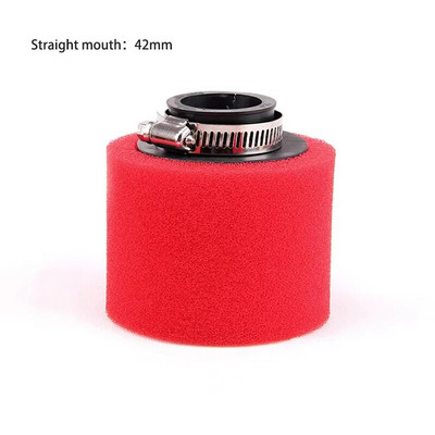 Sarkans putu gaisa filtrs 35mm 38mm 42mm 45mm 48mm sūkļa tīrītājs mopēda motorollera netīrumu bedres motocikls