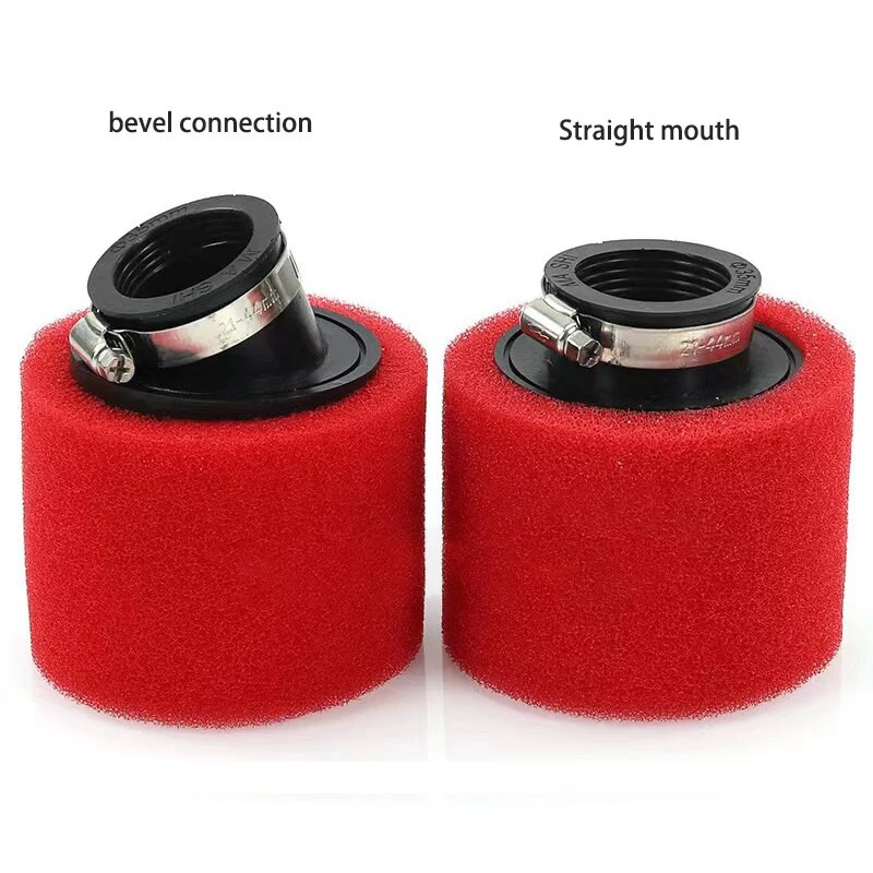 Sarkans putu gaisa filtrs 35mm 38mm 42mm 45mm 48mm sūkļa tīrītājs mopēda motorollera netīrumu bedres motocikls