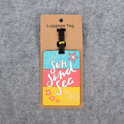 Fashion Fruits Ceļojumu piederumi Radoša bagāžas etiķete Silikagela čemodāna ID Adrese Bagāžas iekāpšanas birkas Pārnēsājama etiķete