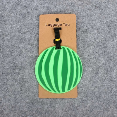 Fashion Fruits Ceļojumu piederumi Radoša bagāžas etiķete Silikagela čemodāna ID Adrese Bagāžas iekāpšanas birkas Pārnēsājama etiķete