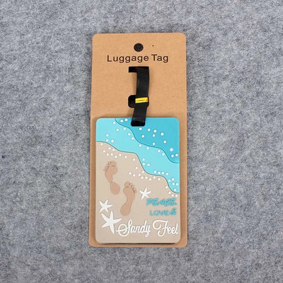 Fashion Fruits Ceļojumu piederumi Radoša bagāžas etiķete Silikagela čemodāna ID Adrese Bagāžas iekāpšanas birkas Pārnēsājama etiķete