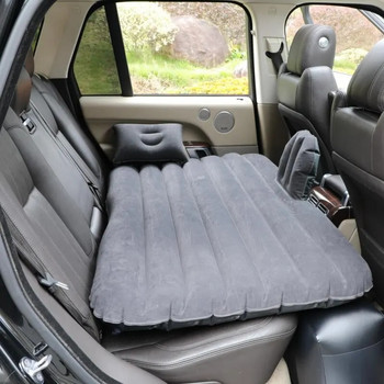 Изключително мека флокирана екологична тъкан Надуваемо легло за кола Легло с въздушна възглавница Легло за пътуване за кола Преносимо и удобно