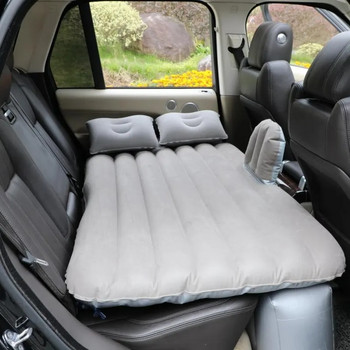 Изключително мека флокирана екологична тъкан Надуваемо легло за кола Легло с въздушна възглавница Легло за пътуване за кола Преносимо и удобно