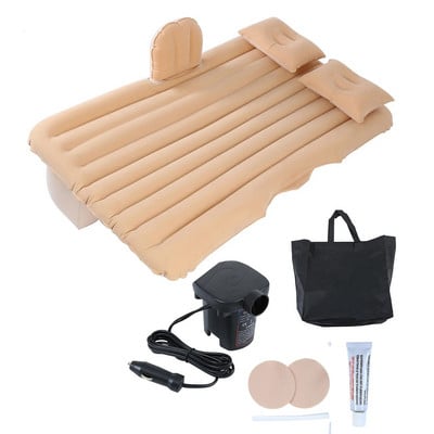 Pripučiama automobilio lova, pripučiamas čiužinys kelionei galinei sėdynei su pompa, poilsio miego kempingas