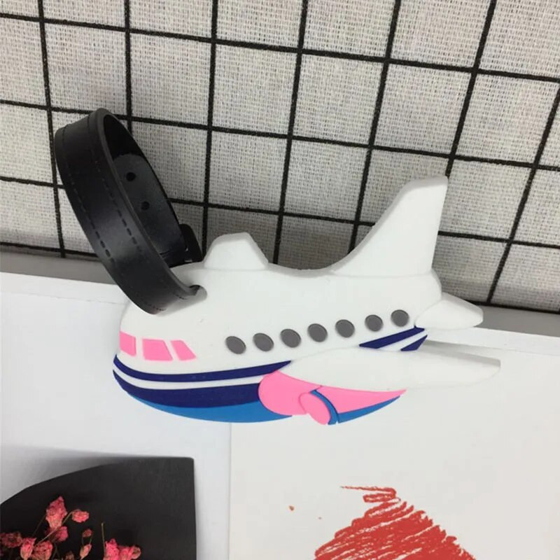 1 ΤΕΜ. Creative αεροπλάνο & αποσκευές αυτοκινήτου Αξεσουάρ ταξιδιού Ετικέτα Silica Gel Βαλίτσα ID Διευθύνσεις Κάτοχος αποσκευών Ετικέτα επιβίβασης φορητή ετικέτα