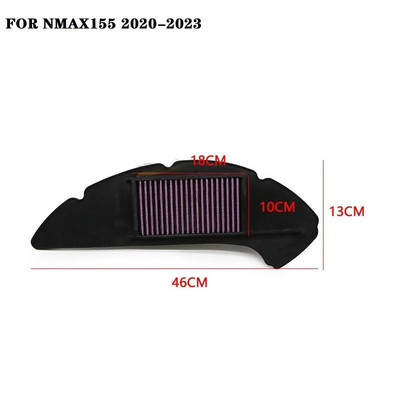 Motocikla augstas plūsmas gaisa tīrīšanas lielas plūsmas gaisa attīrītāja filtra elements priekš NMAX155 NMAX 155 2020-2023 2019 motociklu piederumi