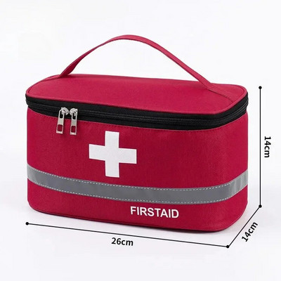 Pārnēsājama uzglabāšanas soma Pirmās palīdzības neatliekamās medicīniskās palīdzības soma āra tablešu izdzīvošanas organizatora avārijas komplekti Ceļojumu piederumu komplekts