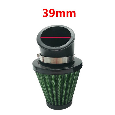 Universaalne mootorratta õhufilter 28mm 35mm 39mm 42mm 48mm 45-kraadine painutusõhu sisselaskefiltrid Mootorrattatarvikud Yamaha JOG jaoks