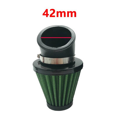 Universaalne mootorratta õhufilter 28mm 35mm 39mm 42mm 48mm 45-kraadine painutusõhu sisselaskefiltrid Mootorrattatarvikud Yamaha JOG jaoks