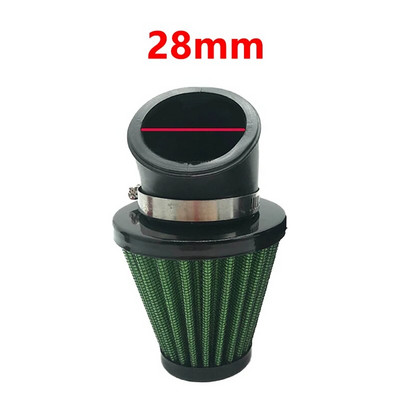 Universaalne mootorratta õhufilter 28mm 35mm 39mm 42mm 48mm 45-kraadine painutusõhu sisselaskefiltrid Mootorrattatarvikud Yamaha JOG jaoks