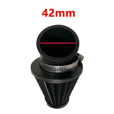 Universaalne mootorratta õhufilter 28mm 35mm 39mm 42mm 48mm 45-kraadine painutusõhu sisselaskefiltrid Mootorrattatarvikud Yamaha JOG jaoks