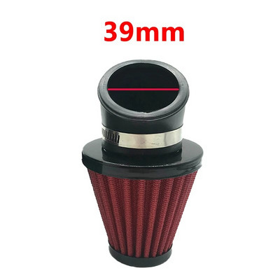 Universaalne mootorratta õhufilter 28mm 35mm 39mm 42mm 48mm 45-kraadine painutusõhu sisselaskefiltrid Mootorrattatarvikud Yamaha JOG jaoks
