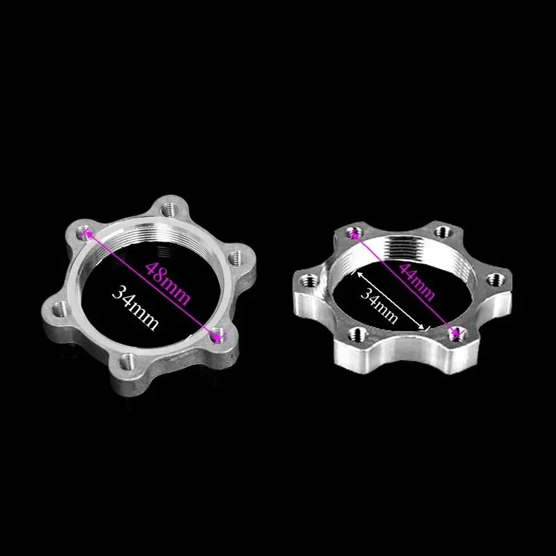 1tk 44mm 48mm piduri rootorid Jalgratta vabajooksu keermestatud rummud ketas ketaspiduri rootor 6 poldi ääriku adapteri jalgrattaosad