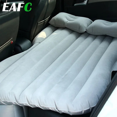 Пълен комплект въздушно легло за кола с въздушна помпа и възглавница Постелка за къмпинг на открито Възглавница Надуваема задна седалка Легло за пътуване Матрак