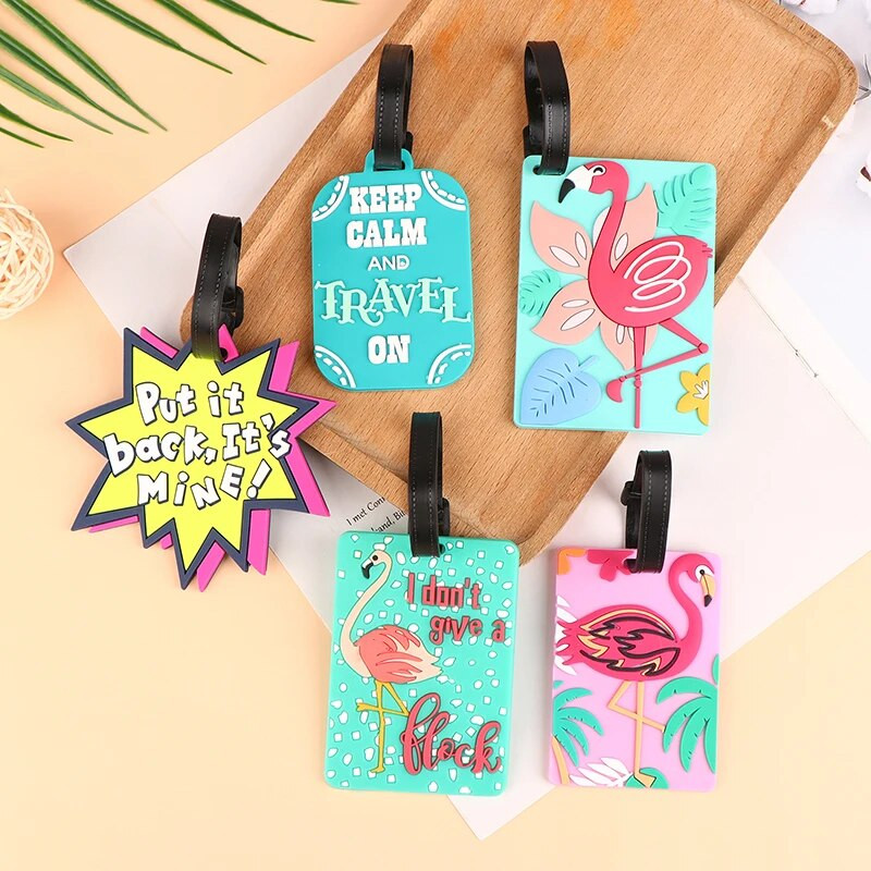 Χαριτωμένη ετικέτα αποσκευών Creative Corgi & Cat βαλίτσα Silicon Φορητή τσάντα θήκης ετικετών ταξιδιού