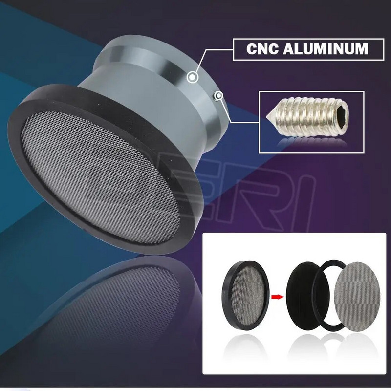 Motocikla gaisa filtrs Vēja raga kauss sakausējuma trompete ar guaze sietu filtru a gaisa moto PWK 2T/4T 32mm 34mm karburatoram