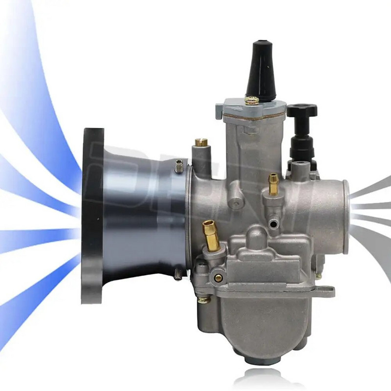 Motocikla gaisa filtrs Vēja raga kauss sakausējuma trompete ar guaze sietu filtru a gaisa moto PWK 2T/4T 32mm 34mm karburatoram