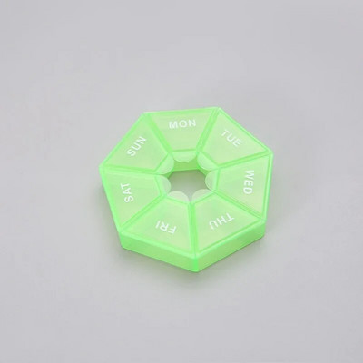 1 τεμ. 7 Days Pill Medicine Box Εβδομαδιαία θήκη για ταμπλέτες Φορητό Mini Travel Mini Small Pill Box Θήκες για χάπια Δοχείο οργάνωσης αποθήκευσης