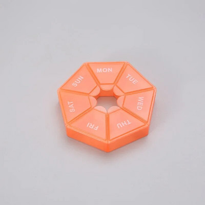 1 τεμ. 7 Days Pill Medicine Box Εβδομαδιαία θήκη για ταμπλέτες Φορητό Mini Travel Mini Small Pill Box Θήκες για χάπια Δοχείο οργάνωσης αποθήκευσης