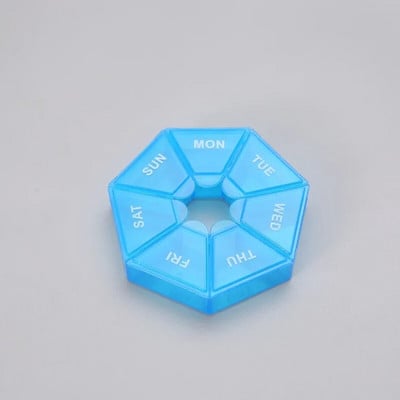 1 τεμ. 7 Days Pill Medicine Box Εβδομαδιαία θήκη για ταμπλέτες Φορητό Mini Travel Mini Small Pill Box Θήκες για χάπια Δοχείο οργάνωσης αποθήκευσης