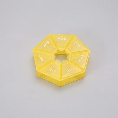 1 τεμ. 7 Days Pill Medicine Box Εβδομαδιαία θήκη για ταμπλέτες Φορητό Mini Travel Mini Small Pill Box Θήκες για χάπια Δοχείο οργάνωσης αποθήκευσης