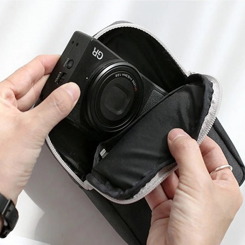 Ceļojumu sīkrīku organizatora soma Pārnēsājama digitālā kabeļa soma Elektronika Piederumi Glabāšanas soma maisiņš USB strāvas bankai