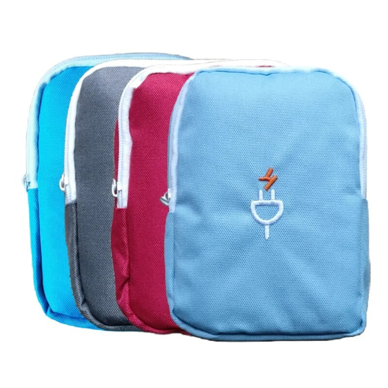 Ceļojumu sīkrīku organizatora soma Pārnēsājama digitālā kabeļa soma Elektronika Piederumi Glabāšanas soma maisiņš USB strāvas bankai