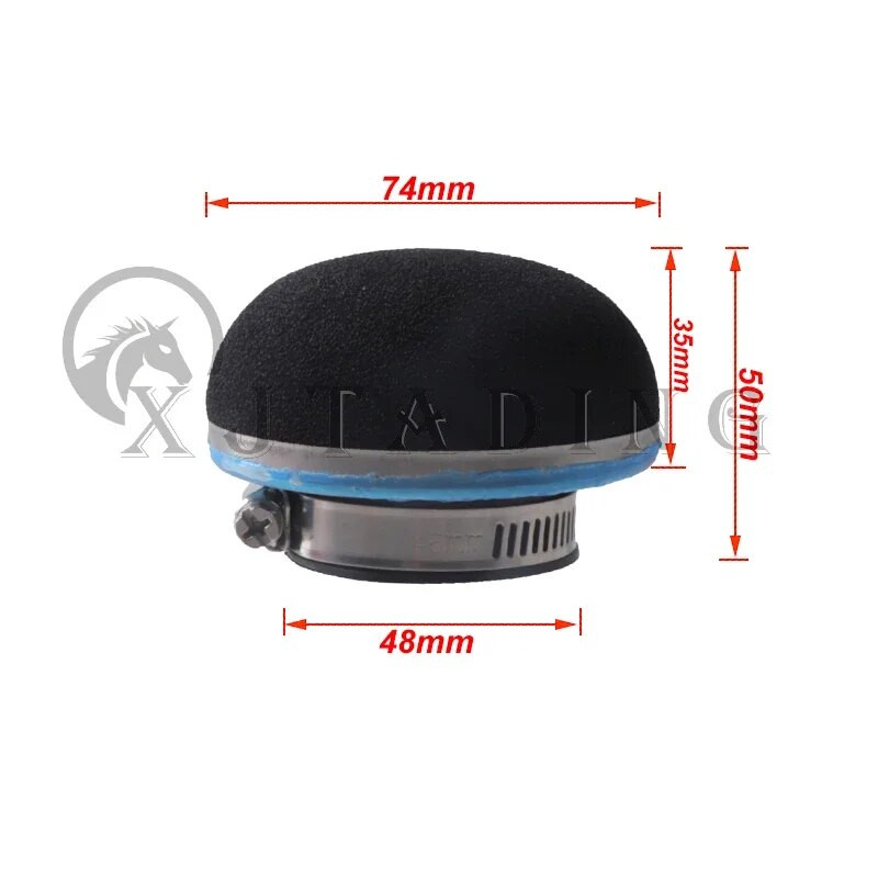 Mootorratta 28/32/35/38/42/45/50/54/58MM Stright vahtplastist õhufiltri käsnapuhastusvahend kahetaktilise mootoriga taskuratta minimootorratta jaoks