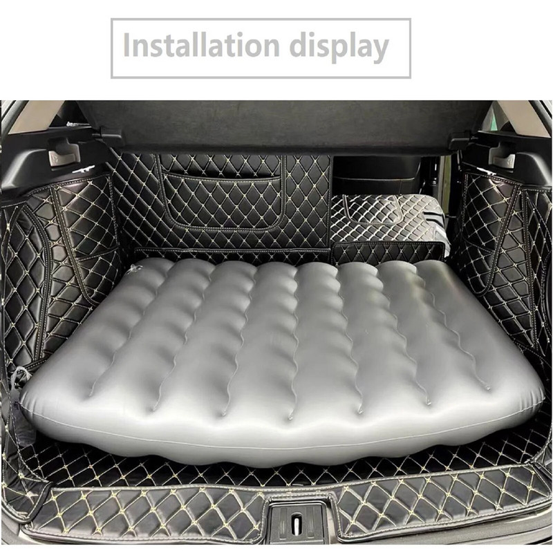 Automašīnas piepūšamais matracis Pārnēsājams ceļojumu kempings Gaisa gulta Salokāms bagāžnieka spilvens Automašīnu piederumi